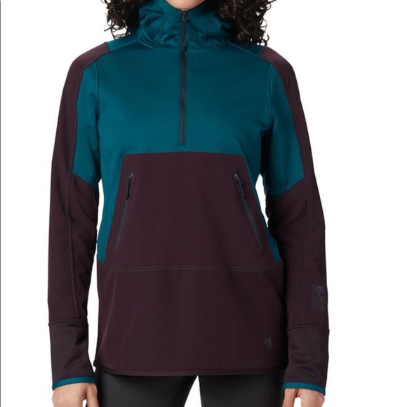 Mountain Hardwear Jackets & Blazers - Mountain hardware Frostzone hybrid 1/2 zip hoodie